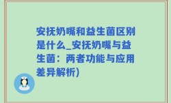 安抚奶嘴和益生菌区别是什么_安抚奶嘴与益生菌：两者功能与应用差异解析)