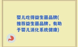 婴儿吃得益生菌品牌(推荐益生菌品牌，有助于婴儿消化系统健康)