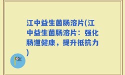 江中益生菌肠溶片(江中益生菌肠溶片：强化肠道健康，提升抵抗力)