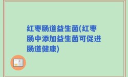 红枣肠道益生菌(红枣肠中添加益生菌可促进肠道健康)