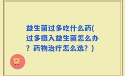益生菌过多吃什么药(过多摄入益生菌怎么办？药物治疗怎么选？)