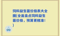 饲料益生菌价格表大全图(全面盘点饲料益生菌价格，预算更精准！)