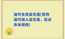 猫可食用益生菌(宠物猫可摄入益生菌，促进身体健康)