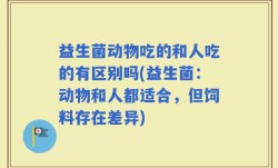 益生菌动物吃的和人吃的有区别吗(益生菌：动物和人都适合，但饲料存在差异)