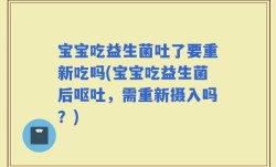 宝宝吃益生菌吐了要重新吃吗(宝宝吃益生菌后呕吐，需重新摄入吗？)