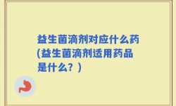 益生菌滴剂对应什么药(益生菌滴剂适用药品是什么？)