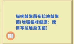 猫咪益生菌布拉迪益生菌(增强猫咪健康：使用布拉迪益生菌)