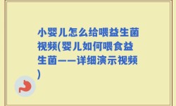 小婴儿怎么给喂益生菌视频(婴儿如何喂食益生菌——详细演示视频)