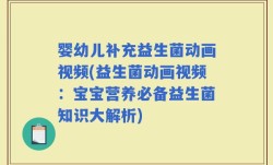 婴幼儿补充益生菌动画视频(益生菌动画视频：宝宝营养必备益生菌知识大解析)
