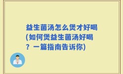 益生菌汤怎么煲才好喝(如何煲益生菌汤好喝？一篇指南告诉你)