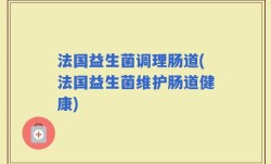法国益生菌调理肠道(法国益生菌维护肠道健康)