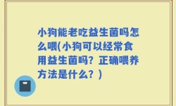 小狗能老吃益生菌吗怎么喂(小狗可以经常食用益生菌吗？正确喂养方法是什么？)