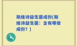 斯维诗益生菌成份(斯维诗益生菌：含有哪些成份？)