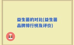 益生菌的对比(益生菌品牌排行榜及评价)