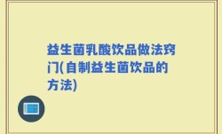 益生菌乳酸饮品做法窍门(自制益生菌饮品的方法)