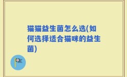 猫猫益生菌怎么选(如何选择适合猫咪的益生菌)