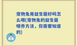 宠物兔用益生菌好吗怎么喂(宠物兔的益生菌喂养方法，你需要知道的)