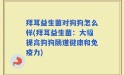 拜耳益生菌对狗狗怎么样(拜耳益生菌：大幅提高狗狗肠道健康和免疫力)