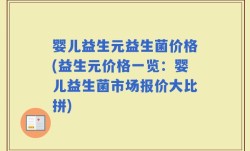 婴儿益生元益生菌价格(益生元价格一览：婴儿益生菌市场报价大比拼)