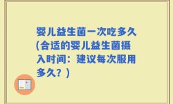 婴儿益生菌一次吃多久(合适的婴儿益生菌摄入时间：建议每次服用多久？)