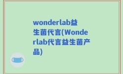 wonderlab益生菌代言(Wonderlab代言益生菌产品)