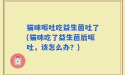 猫咪呕吐吃益生菌吐了(猫咪吃了益生菌后呕吐，该怎么办？)