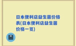 日本便利店益生菌价格表(日本便利店益生菌价格一览)