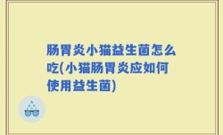 肠胃炎小猫益生菌怎么吃(小猫肠胃炎应如何使用益生菌)