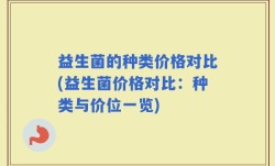 益生菌的种类价格对比(益生菌价格对比：种类与价位一览)