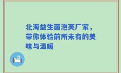 北海益生菌泡芙厂家，带你体验前所未有的美味与温暖