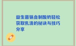 益生菌锅自制酸奶轻松获取乳清的秘诀与技巧分享