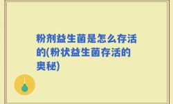 粉剂益生菌是怎么存活的(粉状益生菌存活的奥秘)