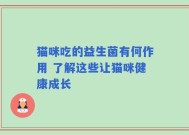 猫咪吃的益生菌有何作用 了解这些让猫咪健康成长