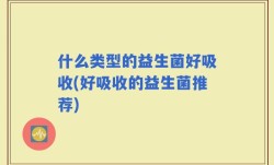 什么类型的益生菌好吸收(好吸收的益生菌推荐)