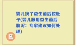 婴儿换了益生菌后拉肚子(婴儿服用益生菌后腹泻：专家建议如何处理)