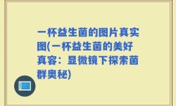 一杯益生菌的图片真实图(一杯益生菌的美好真容：显微镜下探索菌群奥秘)