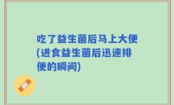 吃了益生菌后马上大便(进食益生菌后迅速排便的瞬间)