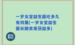 一岁女宝益生菌吃多久有效果(一岁女宝益生菌长期食用获益多)