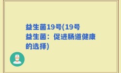 益生菌19号(19号益生菌：促进肠道健康的选择)