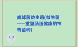 粪球菌益生菌(益生菌——重塑肠道健康的神奇菌种)