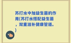 苏打水中加益生菌的作用(苏打水搭配益生菌，双重滋补健康管道。)