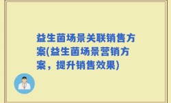 益生菌场景关联销售方案(益生菌场景营销方案，提升销售效果)