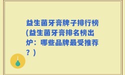 益生菌牙膏牌子排行榜(益生菌牙膏排名榜出炉：哪些品牌最受推荐？)