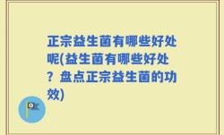 正宗益生菌有哪些好处呢(益生菌有哪些好处？盘点正宗益生菌的功效)
