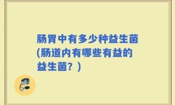 肠胃中有多少种益生菌(肠道内有哪些有益的益生菌？)