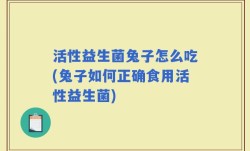 活性益生菌兔子怎么吃(兔子如何正确食用活性益生菌)