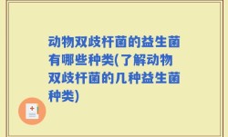 动物双歧杆菌的益生菌有哪些种类(了解动物双歧杆菌的几种益生菌种类)