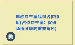 哪种益生菌起到占位作用(占位益生菌：促进肠道健康的重要角色)