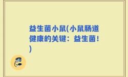 益生菌小鼠(小鼠肠道健康的关键：益生菌！)