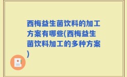 西梅益生菌饮料的加工方案有哪些(西梅益生菌饮料加工的多种方案)